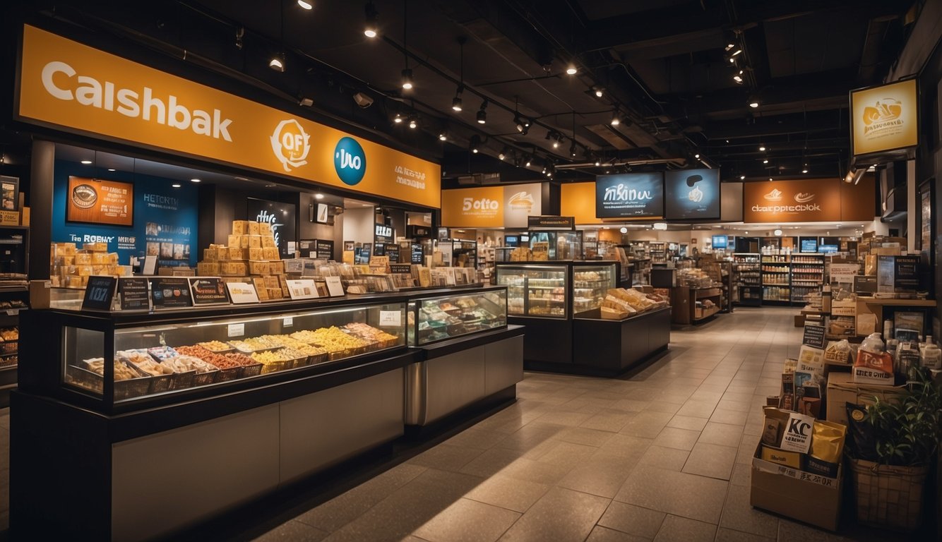 Various partnerships and accepted stores of Ame's cashback program